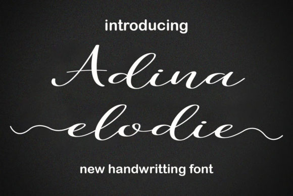 Adina Elodie: A Free-Flowing Script Font for Thoughtful Editorial Design