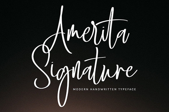 Amerita Signature: A Script Font for Elegant Editorial Design