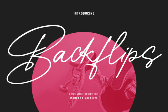 Backflips: A Script Font That Elevates Branding with Elegance