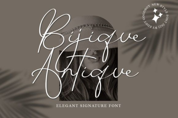 Bijique Antique: A Refined Script Handwritten Font for Elegant Design