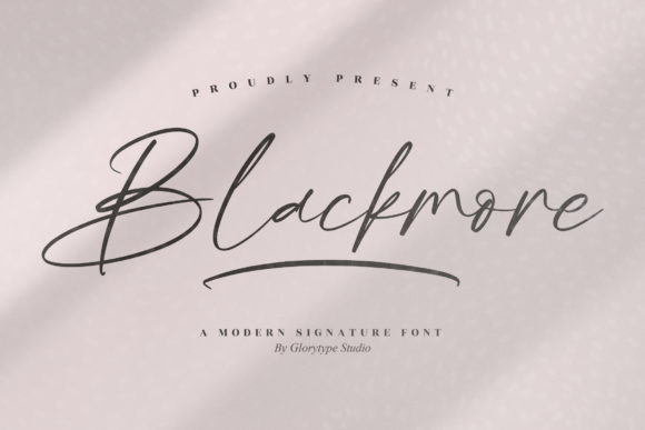 Blackmore Script Font for Handmade Branding & Craft Projects