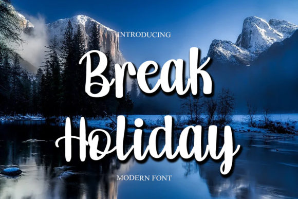 Break Holiday Font for Modern Campaign Design