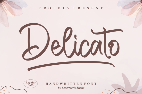 Delicato: A Fashionable Script Font for Branding That Feels Handwritten & Refined