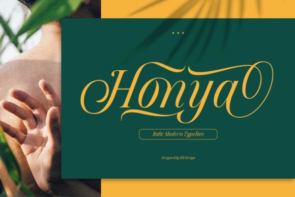 Enhance Your Brand with Honya: A Stylish Script Font for Small Businesses