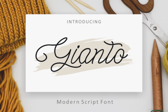 Gianto: A Script Font for Elegant Branding and Digital Design