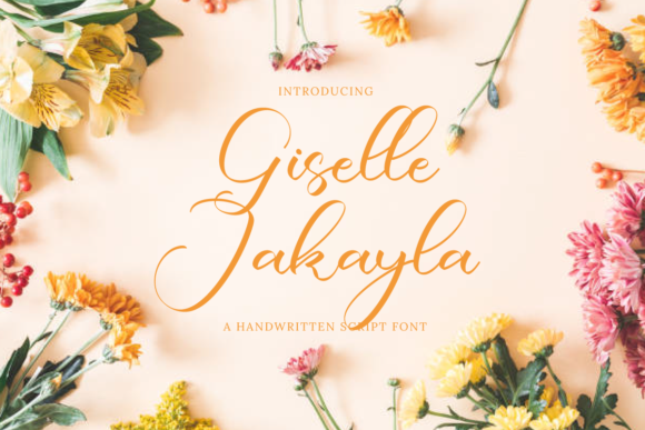 Giselle Jakayla: A Graceful Script Font for Elegant Digital Branding