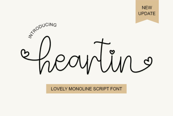 Heartin: A Script Font for Elegant Editorial Design