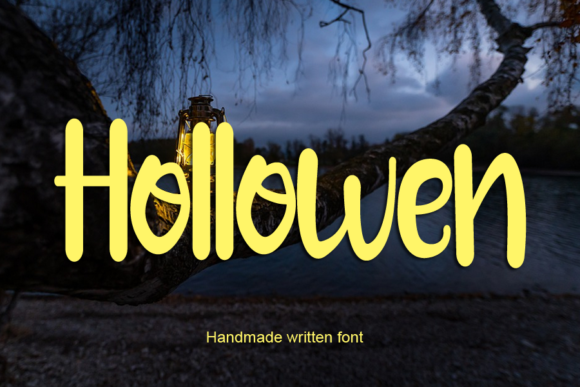 Hollowen: A Script Font for Beautiful Handmade Creations
