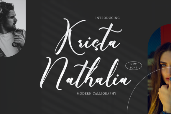 Krista Nathalia: A Script Font for Editorial Design and Creative Branding