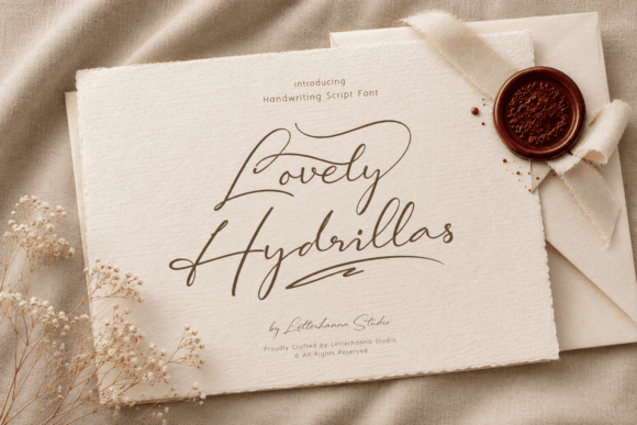 Lovely Hydrillas: A Script Handwritten Font That Elevates Campaign Voice