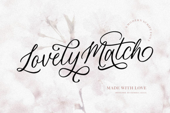 Lovely Match: A Script Font for Elegant Branding and Creative Design