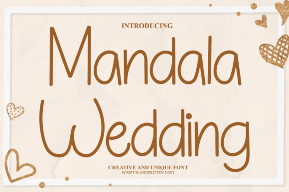 Mandala Wedding: A Script Font for Elegant Digital Branding