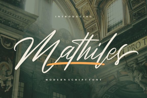 Mathiles: A Script Font for Elegant Editorial Design