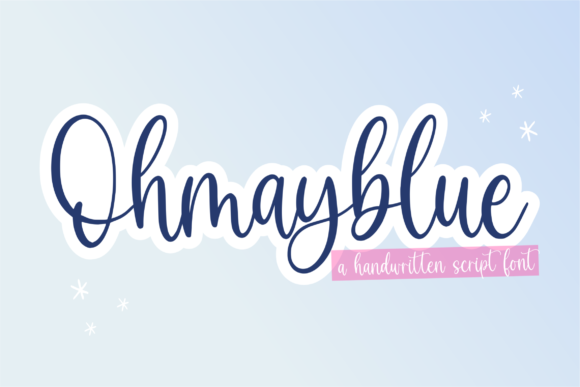 Ohmayblue Script Font for Elegant Branding & Social Content