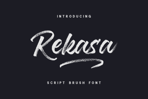 Rekasa: A Brushed Script Font for Real Branding Projects