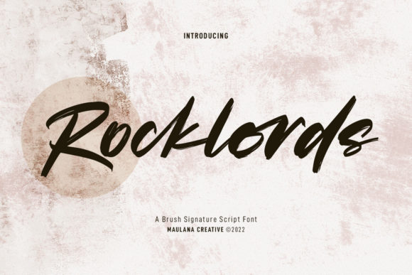 Rocklords: A Versatile Script Font for Creative Projects