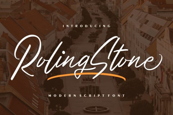 Roling Stone: A Delicate Script Font for Creative Branding