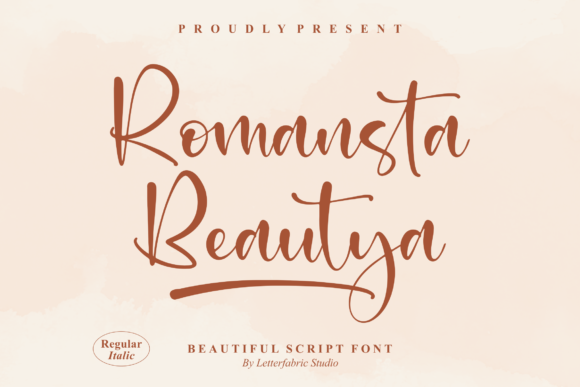 Romansta Beautya: A Script Font for Digital Branding and Web Design