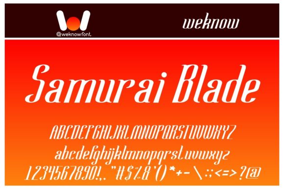 Samurai Blade: A Script Font for Bold Digital Branding