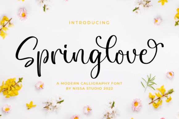 Springlove Script Font for Elegant Handmade Design