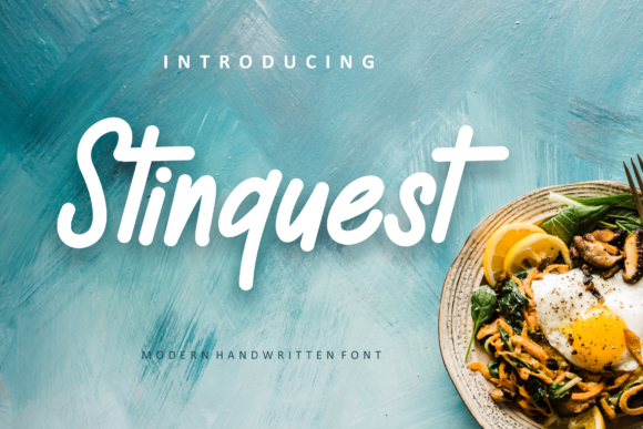 Stinquest: A Vintage Script Font for Thoughtful Editorial Design