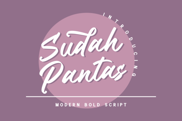 Sudah Pantas Script Font for Elegant Handmade Designs