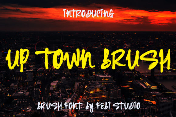 Up Town Brush Font for Handmade Branding & Packaging