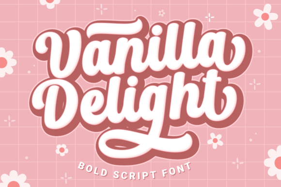Vanilla Delight: A Bold Retro Script Font for Small Business Branding