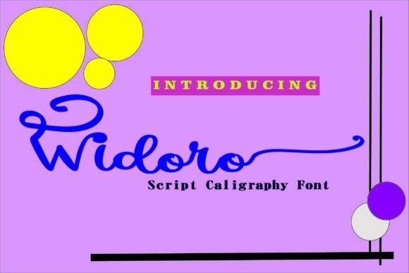 Widoro Script Font for Handmade Branding