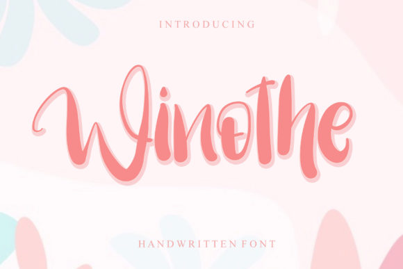 Winothe Script Font for Elegant Handmade Designs