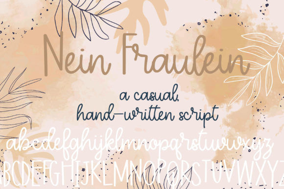 ZP Nein Fraulein Handwritten Font for Makers